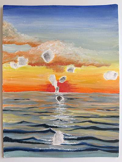 Painted by Emily Jiang