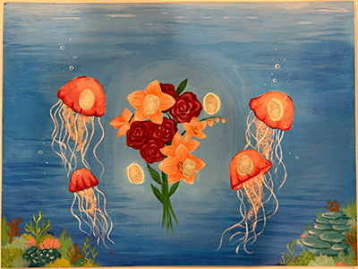 Painted by Leona Khodabakhshi