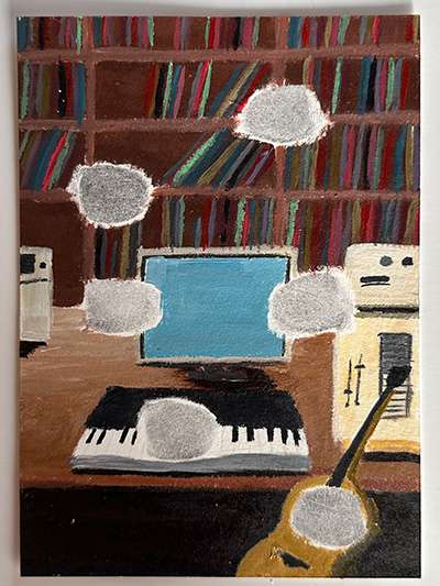 Painted by Emily Jiang