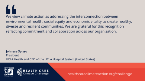 Health Care Climate Champion 2023 Quote