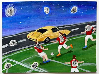 Painted by Emily Jiang