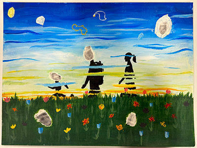 Painted by Emily Jiang