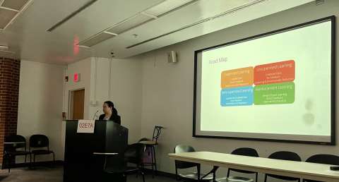 Dr. Lisa Lee presenting her Grand Rounds presentation on Machine Learning