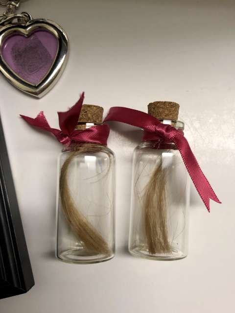 Fingerprint and hair keepsakes