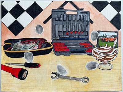 Painted by Lakshmi Mohan