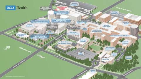 Ronald Reagan UCLA Medical Center Visitor Map in 3D.