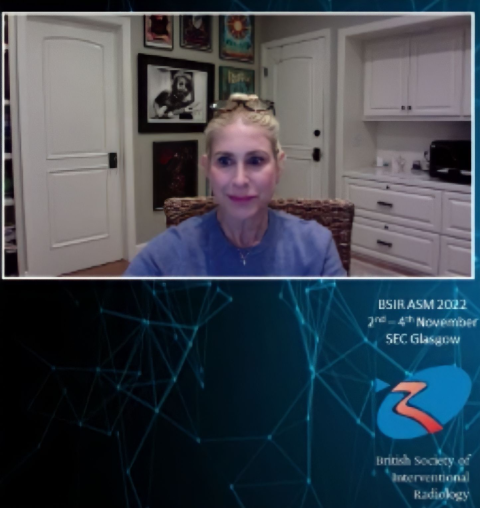 Dr. Ziv presenting on workplace culture at BSIR 2022