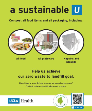 a green flier for A Sustainable U Composting discussing 3 composting options