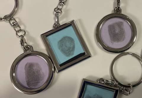 Fingerprint keychains