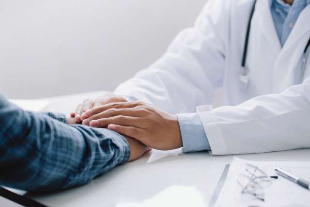 Exam room discussing treatments