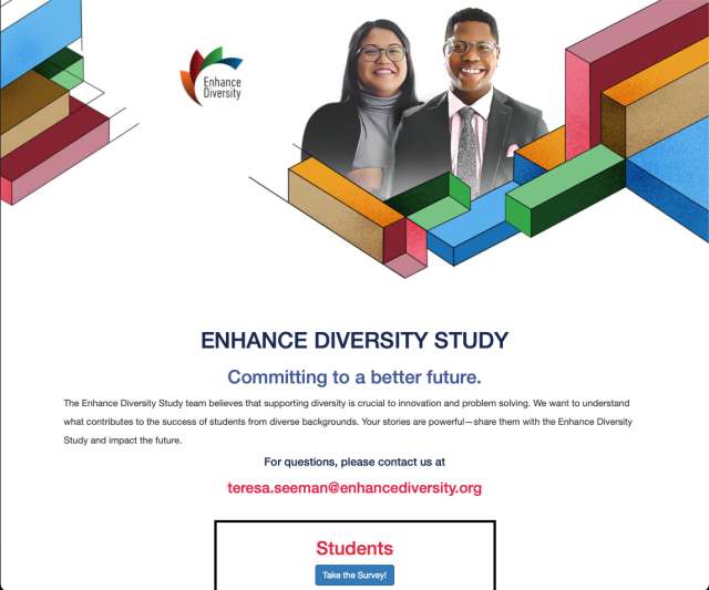 homepage of the EDS Program website