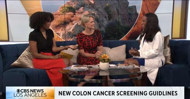 Dr. Fola May Discusses New Colorectal Cancer Screening Guidelines on CBS LA