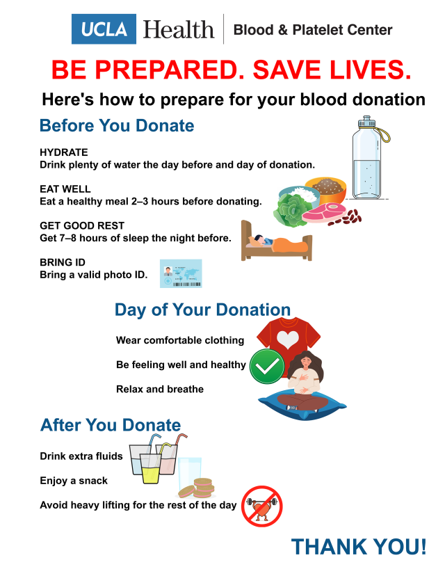 How to prepare for your blood donation
