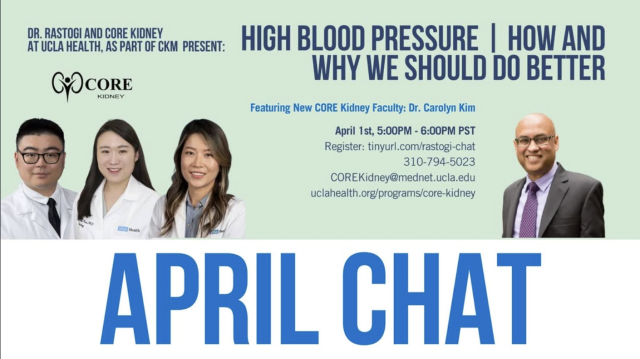 CORE Kidney April Monthly Chat Flyer