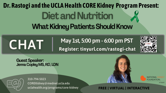 Diet and Nutrition event, Guest Speaker: Jenna Copley, May 1st, 5 - 6 pm