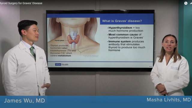 UCLA endocrine surgeons Dr. James Wu and Dr. Masha Livhits review current treatments of Graves' disease.