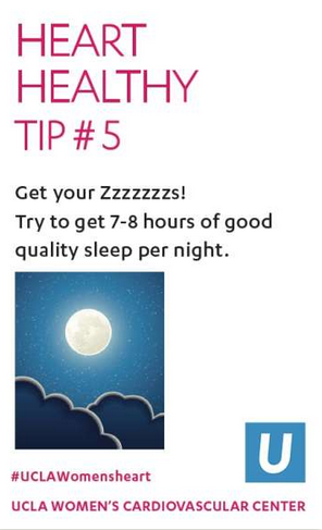 Graphic for healthy heart tip number 5