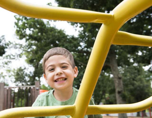 boy on playground