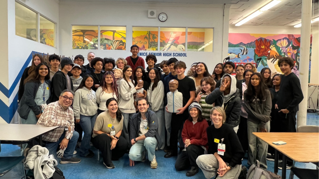DAPM Physicians with Venice high school students during Project Lead the Way students during Fall 2025 field trip