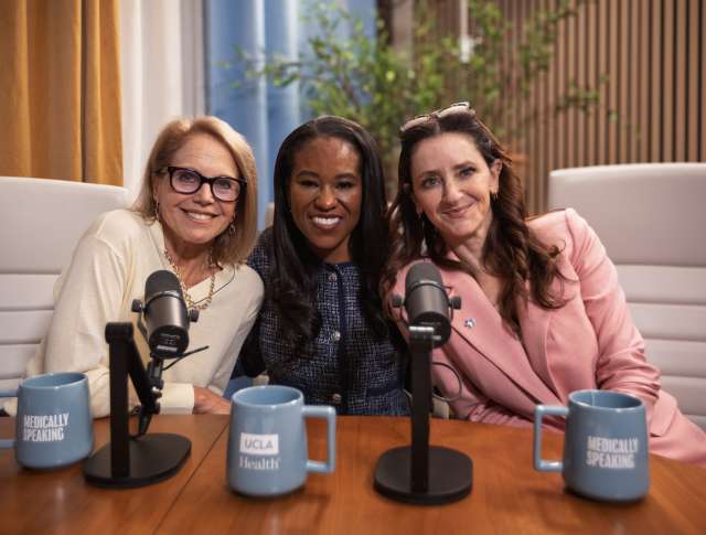 Katie Couric Dr. Fola May and Dr. Eve Glazier on UCLA Health Medically Speaking Podcast