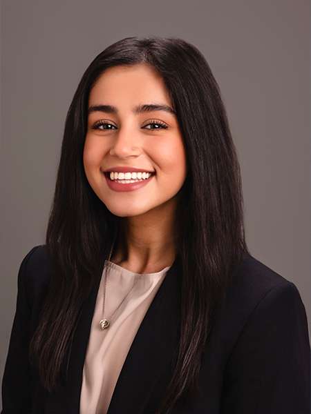 Dr. Nashra Javed in a black blazer