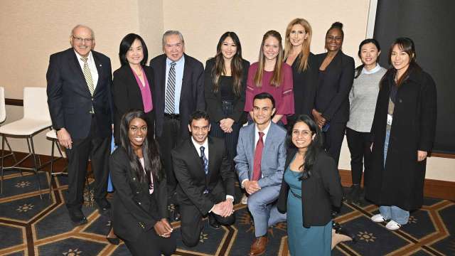 dozens of medical professionals smiling at the Clinical Nutrition 30th Anniversary