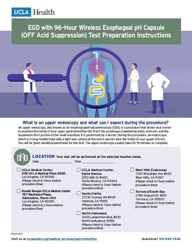 EGD with 96-Hour Wireless Esophageal pH Capsule