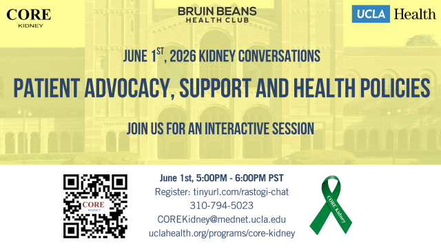 Core Kidney June Monthly Chat Flyer