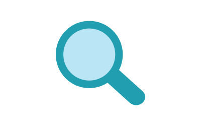 How to Treat a Burn - Magnifying glass icon