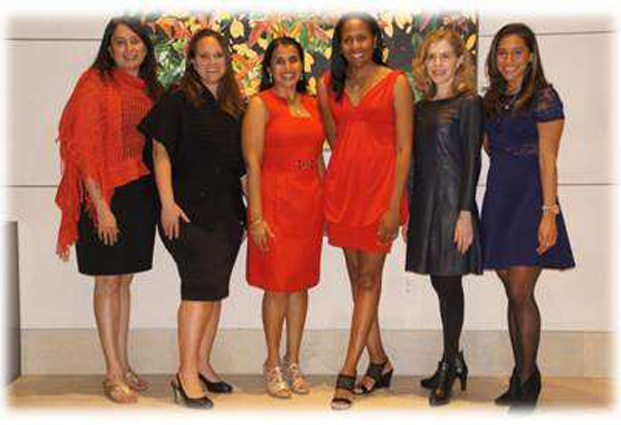 Six members of the Women's Heart Health program during the 2022 Lets Talk event
