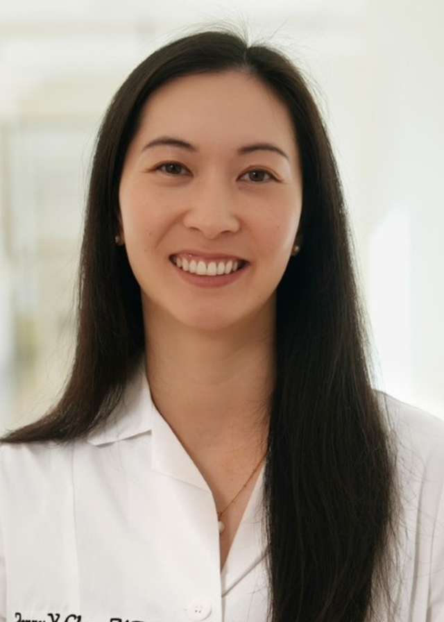 Headshot of Jenny Chen, MD in a white Lab Coat