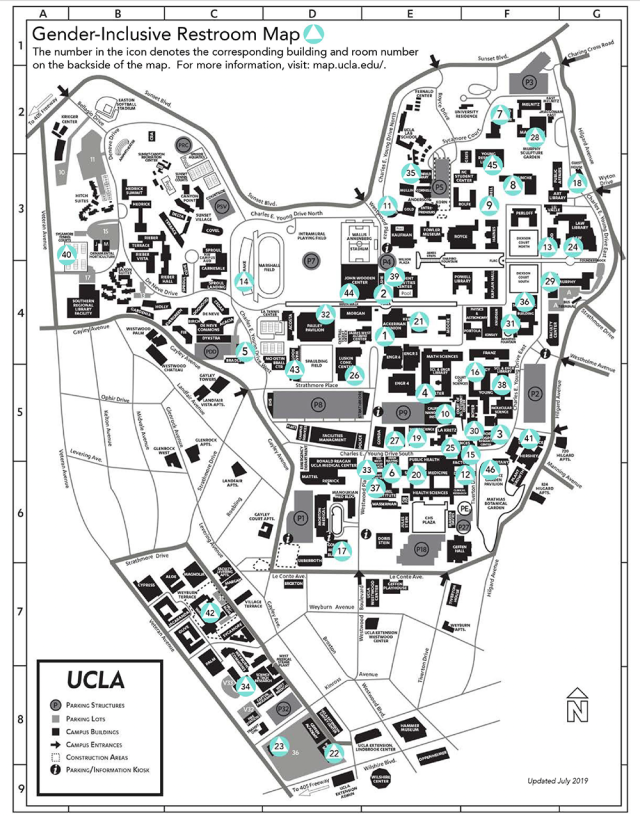 Gender-inclusive restrooms at UCLA