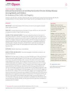 JAMA Article on CURE-CKD Registry