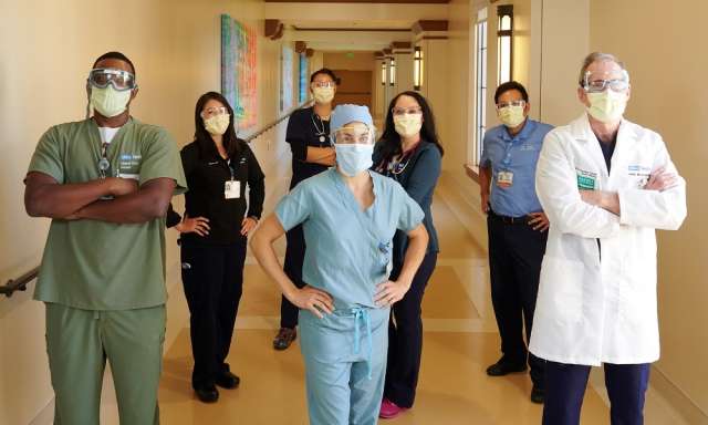 Team of doctors and nurses