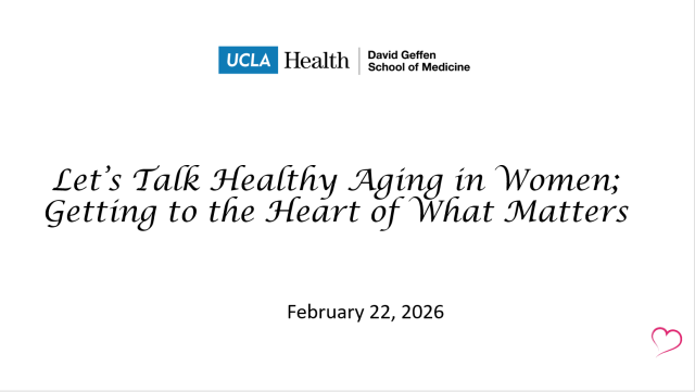 Let’s Talk Healthy Aging in Women: Getting to the Heart of What Matters