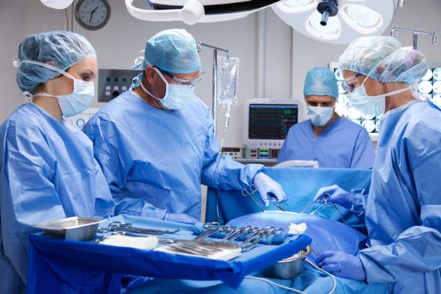 Surgeons in operating room