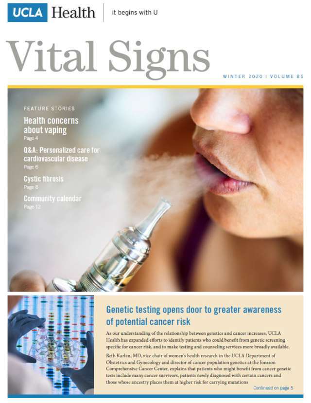 Vital Signs Winter 2020 Cover