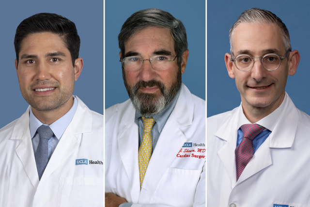 Portraits of three doctors.