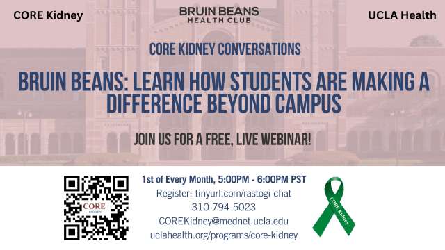 CORE Kidney Conversations August Flyer