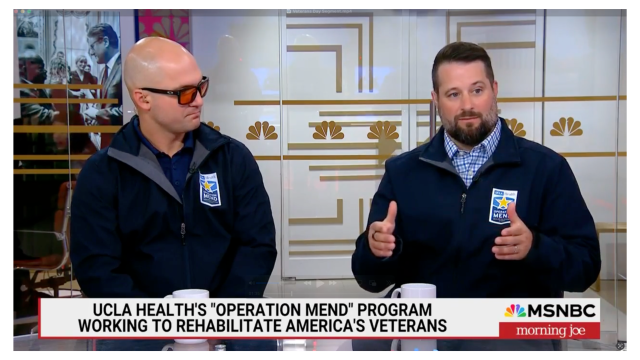 Warrior Buster Miscusi and Dr. Kevin Bickart on Morning Joe with Willie Geist