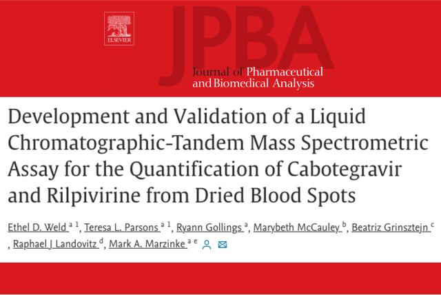 A masthead for a journal articled titled, "Development and Validation of a Liquid Chromatographic-Tandem Mass ..."