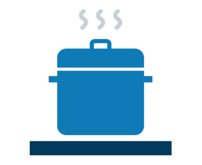 Types of burns - Hot pad icon
