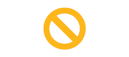 How to Treat a Burn - Crossed out symbol icon