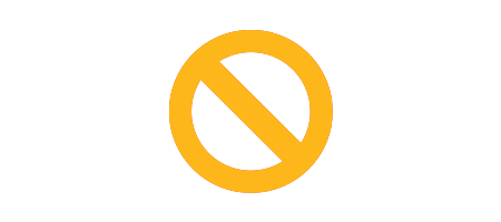 How to Treat a Burn - Crossed out symbol icon