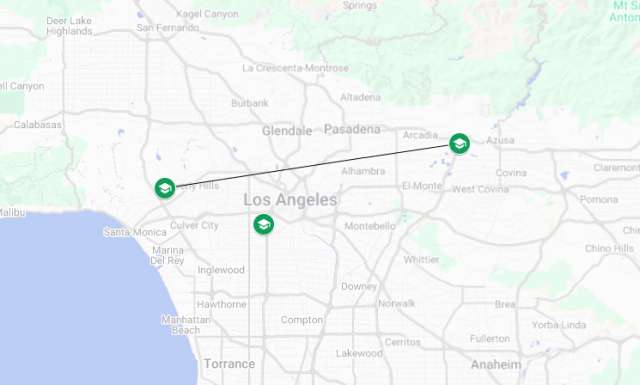 Google map of where our residents are coming from.