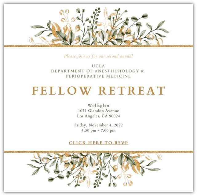 Flyer for the DAPM Fellow Retreat 2022