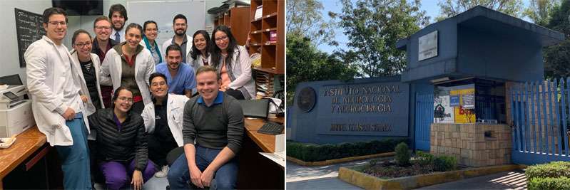 Dr. Samuel Ahn with colleagues at Instituto Nacional de Neurologia y Neurocirugia in Mexico City