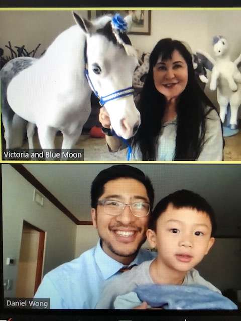 Blue Moon and Daniel Virtual Visit