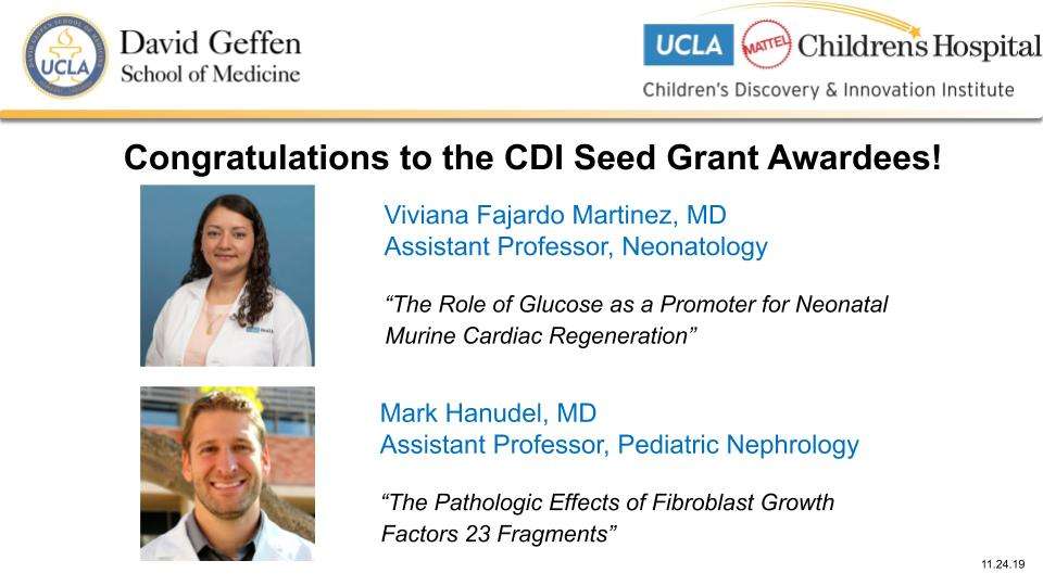 CDI Seed Grant Awardees - Viviana Fajardo & Mark Hanudel