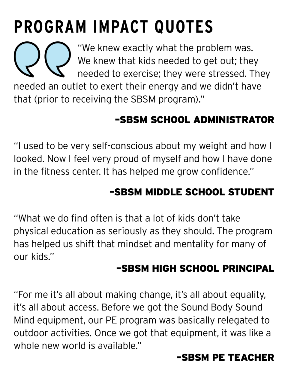 Program Impact Quotes